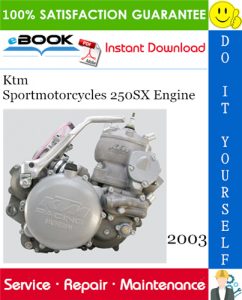 2003 Ktm Sportmotorcycles 250SX Engine Service Repair Manual