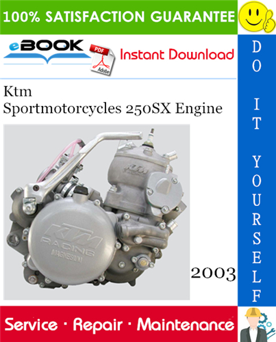 2003 Ktm Sportmotorcycles 250SX Engine Service Repair Manual