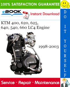 KTM 400, 620, 625, 640, 540, 660 LC4 Engine Service Repair Manual