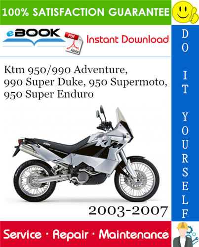Ktm 950/990 Adventure, 990 Super Duke, 950 Supermoto, 950 Super Enduro