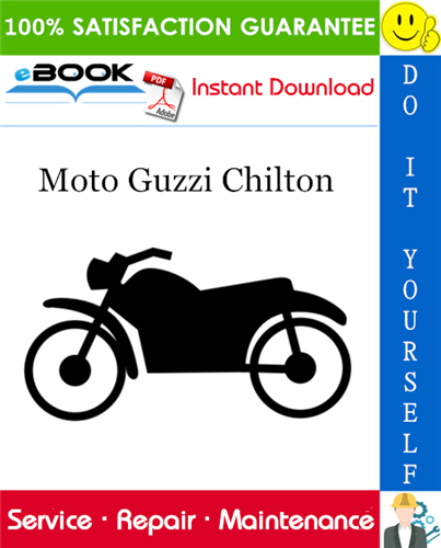 Moto Guzzi Chilton Motorcycle Service Repair Manual