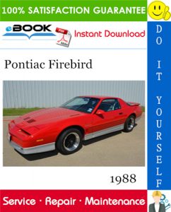 1988 Pontiac Firebird Service Repair Manual