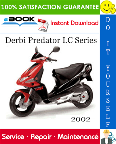 2002 Derbi Predator LC Series Scooter Service Repair Manual