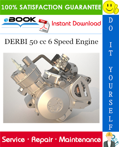 DERBI 50 cc 6 Speed Engine Service Repair Manual