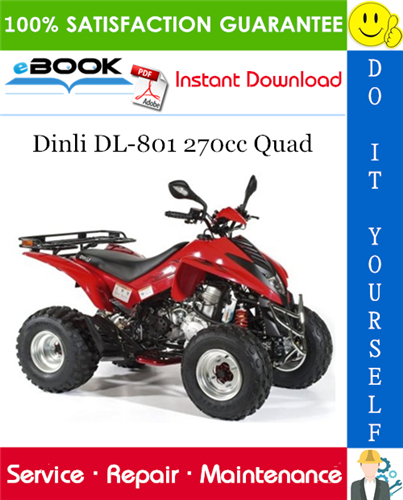Dinli DL-801 270cc Quad ATV Service Repair Manual