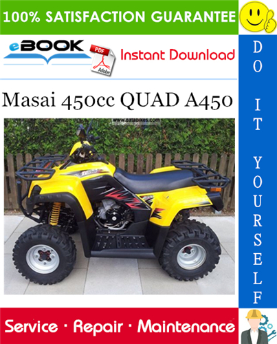 Masai 450cc QUAD A450 ATV Service Repair Manual