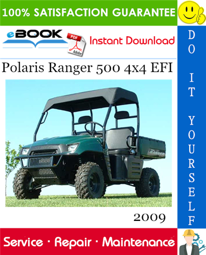 2009 Polaris Ranger 500 4x4 EFI UTV Service Repair Manual