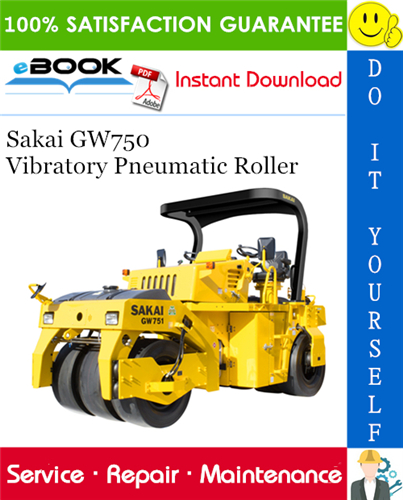 Sakai GW750 Vibratory Pneumatic Roller Service Repair Manual