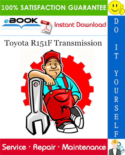 Toyota R151F Transmission Service Repair Manual