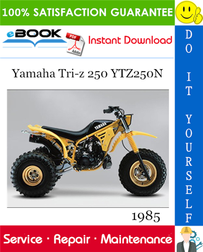 1985 Yamaha Tri-z 250 YTZ250N ATV Service Repair Manual