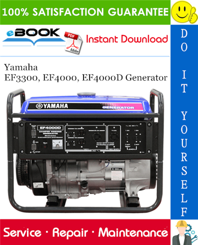 Yamaha EF3300, EF4000, EF4000D Generator Service Repair Manual