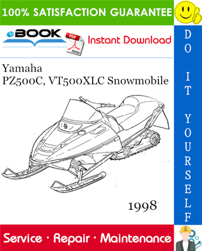 1998 Yamaha PZ500C, VT500XLC Snowmobile Service Repair Manual
