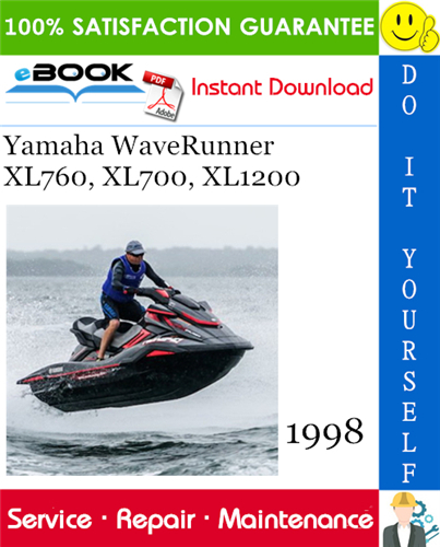 1998 Yamaha WaveRunner XL760, XL700, XL1200 Service Repair Manual
