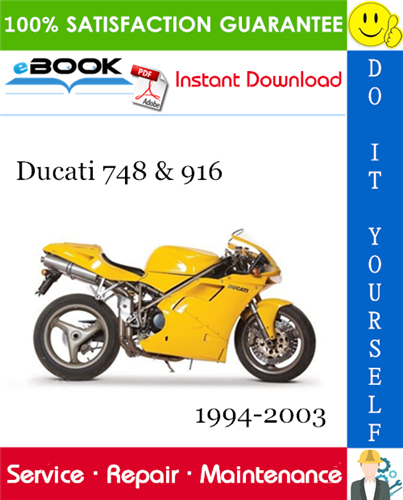 Ducati 748 & 916 Motorcycle Service Repair Manual