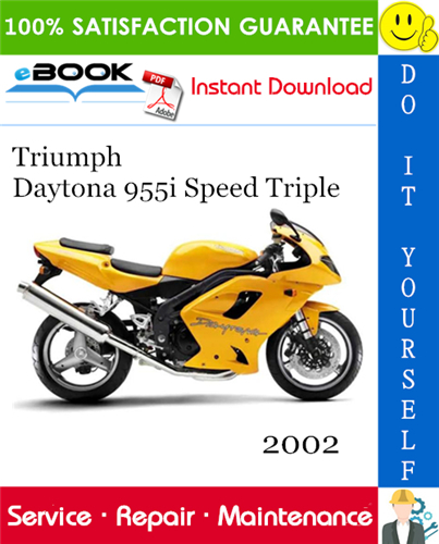 2002 Triumph Daytona 955i Speed Triple Motorcycle Service Repair Manual