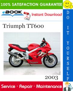 2003 Triumph TT600 Motorcycle Service Repair Manual