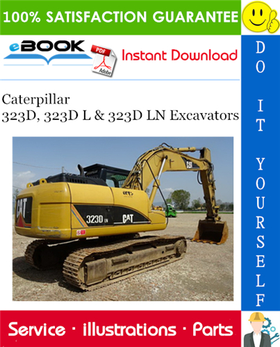 Caterpillar 323D, 323D L & 323D LN Excavators Parts Manual