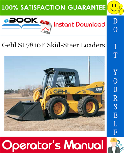 Gehl SL7810E Skid-Steer Loaders Operator's Manual