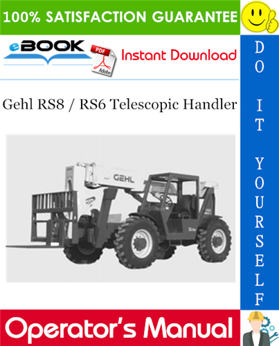 Gehl RS8 / RS6 Telescopic Handler Operator's Manual