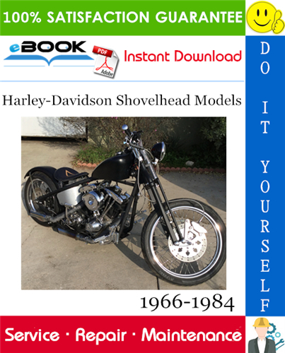 Harley-Davidson Shovelhead Models Motorcycle Service Repair Manual