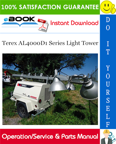 Terex AL4000D1 Series Light Tower Operation/Service & Parts Manual