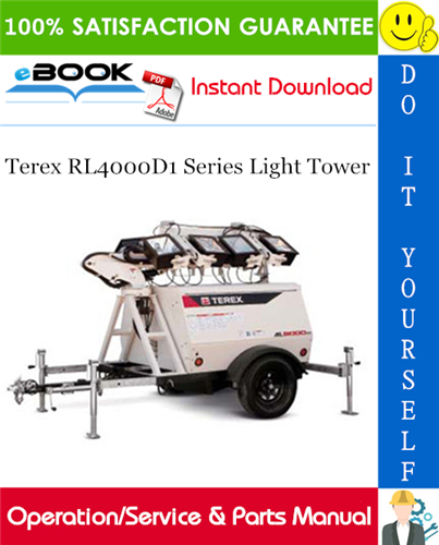 Terex RL4000D1 Series Light Tower Operation/Service & Parts Manual