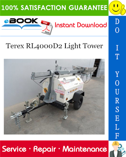 Terex RL4000D2 Light Tower Service Repair Manual