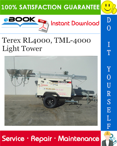 Terex RL4000, TML-4000 Light Tower Service Repair Manual
