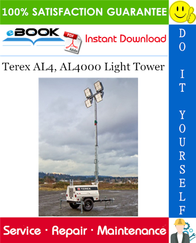 Terex AL4, AL4000 Light Tower Service Repair Manual