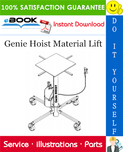 Genie Hoist Material Lift Parts Manual