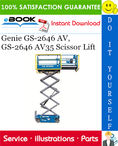 Genie GS-2646 AV, GS-2646 AV35 Scissor Lift Parts Manual (Serial Number Range: from GS-4612A-110000)