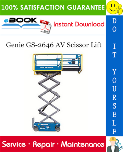 Genie GS-2646 AV Scissor Lift Service Repair Manual