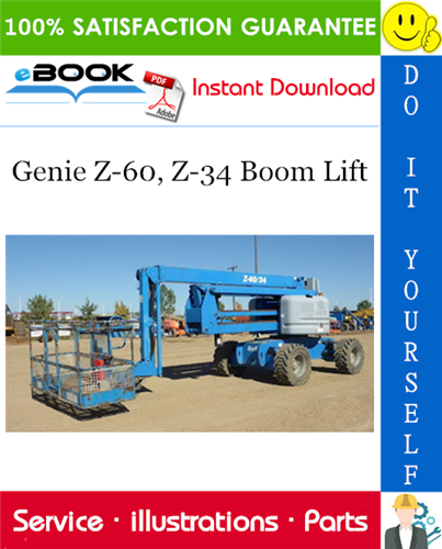 Genie Z-60, Z-34 Boom Lift Parts Manual (Serial Number Range: to SN 1089)