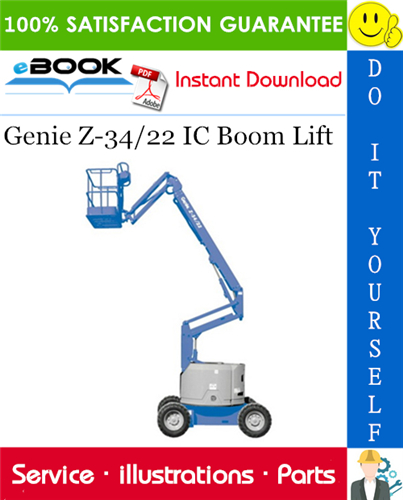 Genie Z-34/22 IC Boom Lift Parts Manual (Serial Number Range: to SN 780)