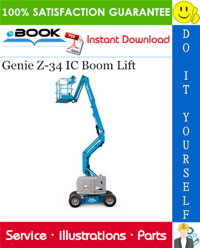 Genie Z-34 IC Boom Lift Parts Manual (Serial Number Range: from SN 781)