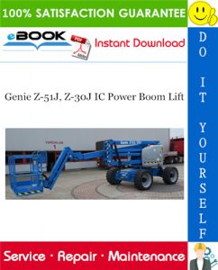 Genie Z-51J, Z-30J IC Power Boom Lift Service Repair Manual (Serial Number Range: from serial number 100)