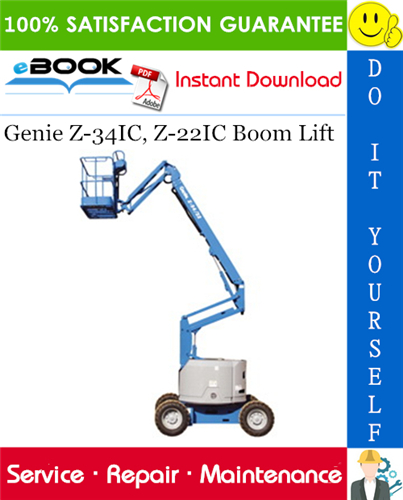 Genie Z-34IC, Z-22IC Boom Lift Service Repair Manual