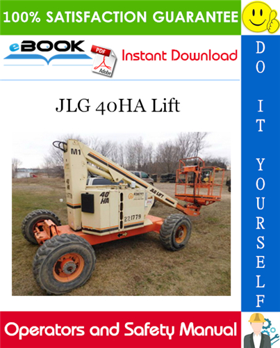 JLG 40HA Lift Operators and Safety Manual