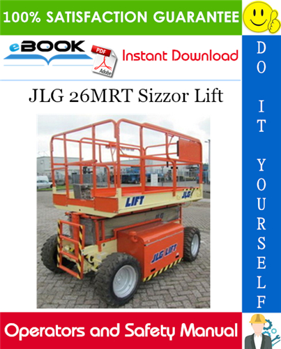 JLG 26MRT Sizzor Lift Operators and Safety Manual (P/N - 3120790)
