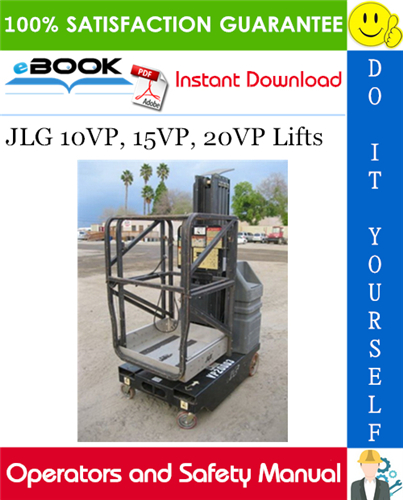JLG 10VP, 15VP, 20VP Lifts Operators and Safety Manual (P/N - 3120848)