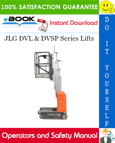 JLG DVL & DVSP Series Lifts Operators and Safety Manual (P/N - 3121135)