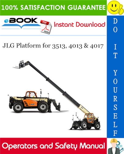 JLG Platform for 3513, 4013 & 4017 Operator and Safety Manual (P/N - 31200029)