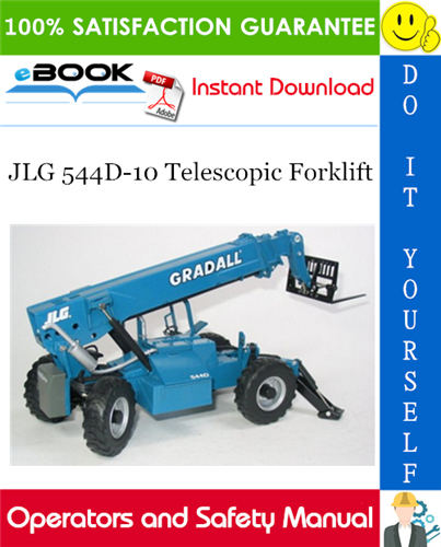 JLG 544D-10 Telescopic Forklift Operation & Safety Manual (P/N - 31200172)