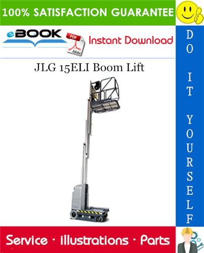 JLG 15ELI Boom Lift Illustrated Parts Manual (P/N 3120780)
