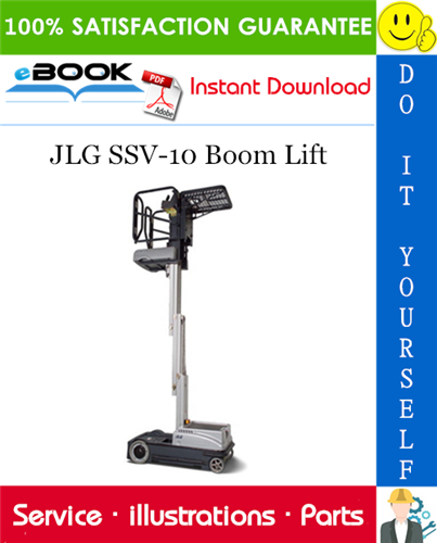 JLG SSV-10 Boom Lift Illustrated Parts Manual (P/N - 3121188)