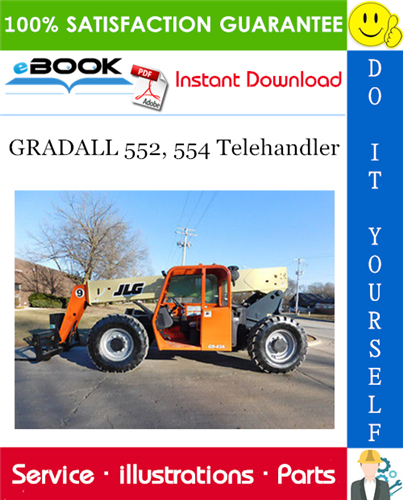 GRADALL 552, 554 Telehandler Parts Manual (P/N - 9020-5894)