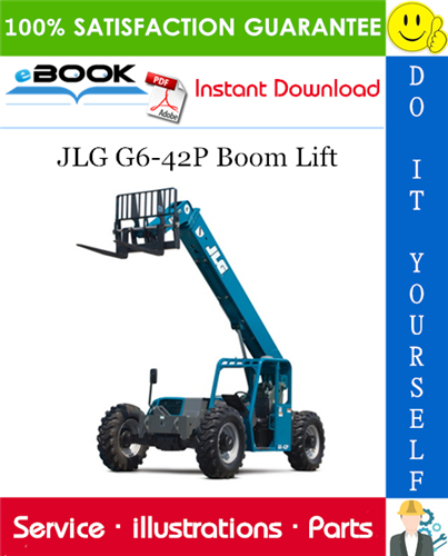 JLG G6-42P Boom Lift Illustrated Parts Manual (P/N - 91404001)