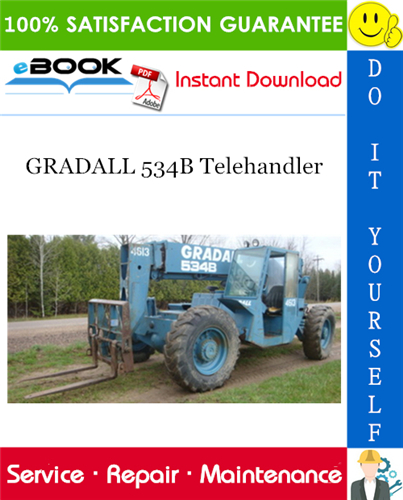 GRADALL 534B Telehandler Service Repair Manual (P/N - 9103-1390)