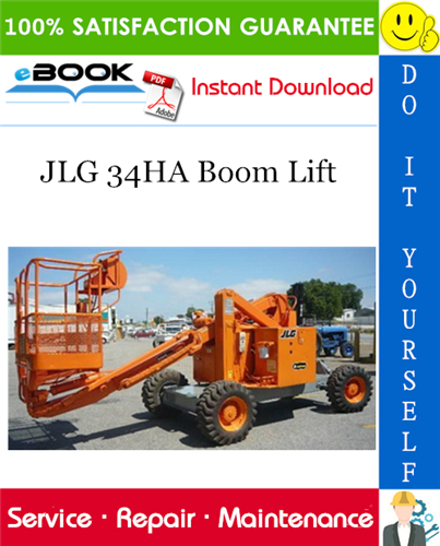 JLG 34HA Boom Lift Service Repair Manual (P/N - 3120675)
