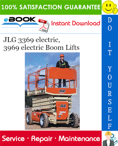 JLG 3369 electric, 3969 electric Boom Lifts Service Repair Manual (P/N - 3120768)